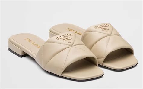 prada beige slippers